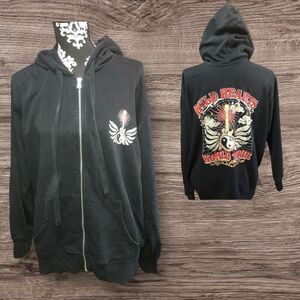 Self Esteem Wild Hearts World Tour Blk Zip Hoodie Yin Yang Guitar Graphic XL